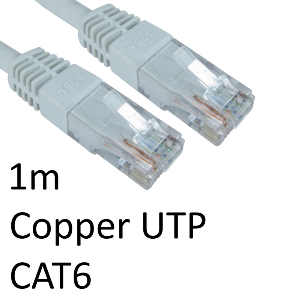 CAT6 Ethernet Patch Cable 1m - Pack of 10 (White)