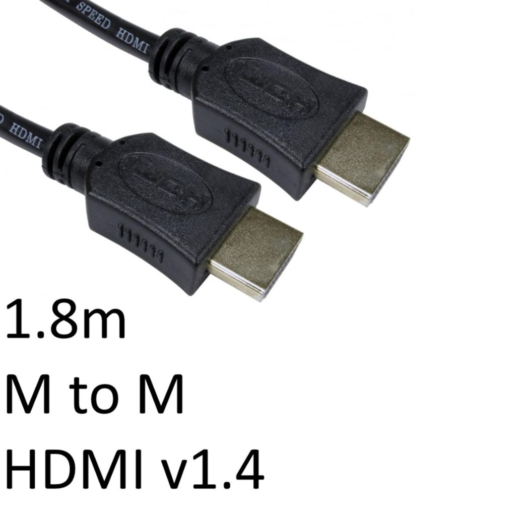 HDMI Cable 1.8m - Pack of 3 (Black)