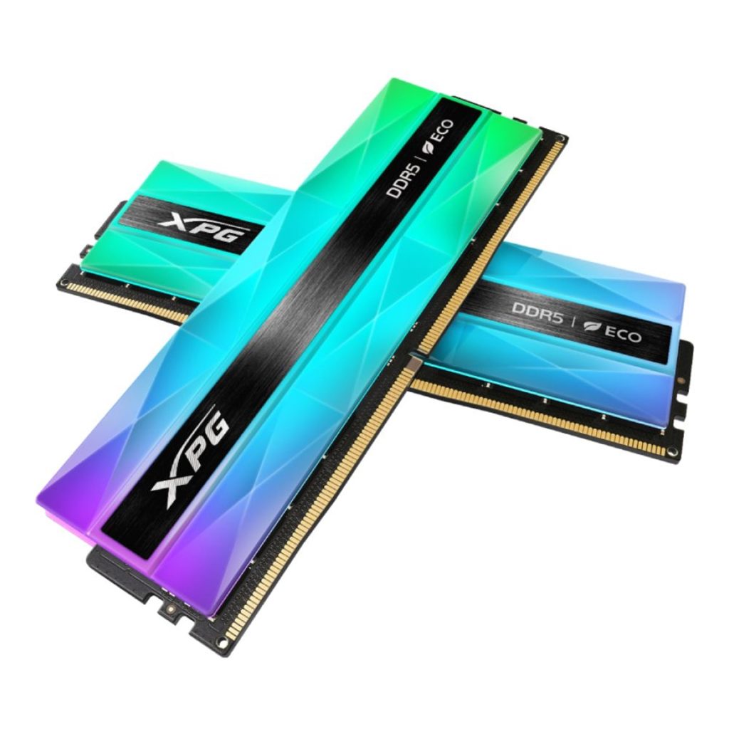 Adata LANCER NEON AX5U6400C3216G-DCLANRSG U-DIMM DDR5 System Memory, 6400MHz, 32GB, (2 x 16GB) CL32, 1.4v, Retail, Silver RGB